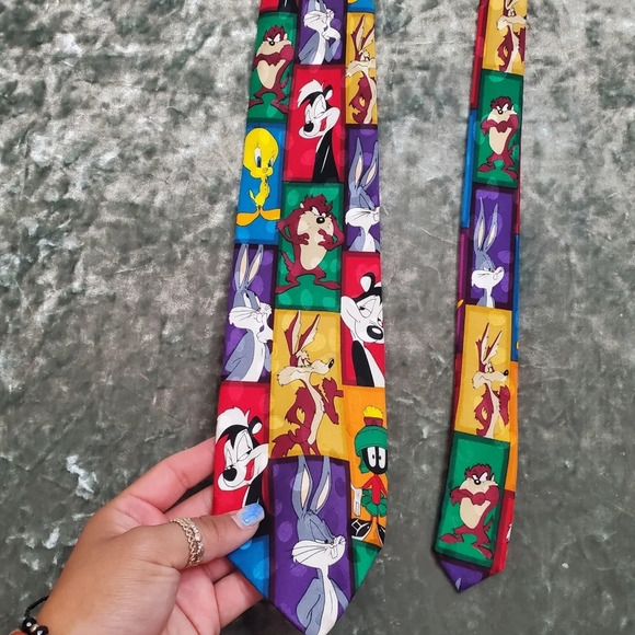 1996 Vintage Looney Tunes Mania Character Tie - Picture 2 of 5